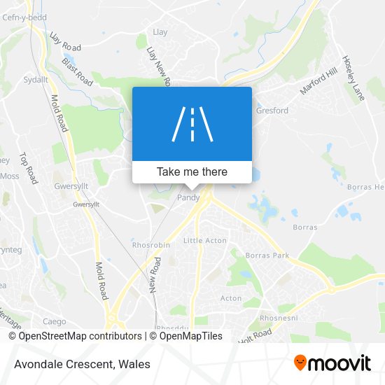 Avondale Crescent map