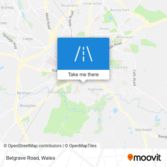 Belgrave Road map