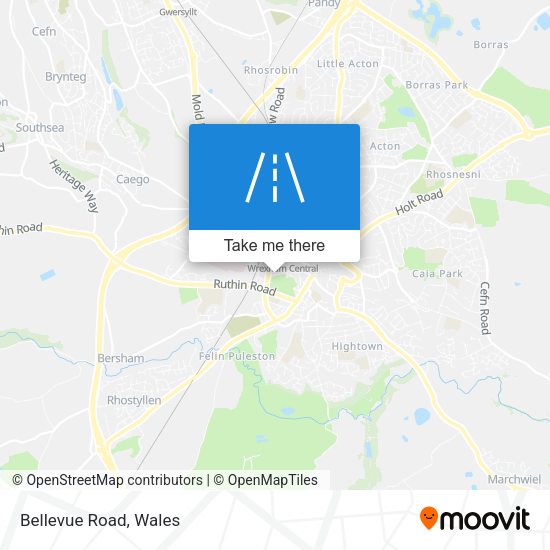 Bellevue Road map