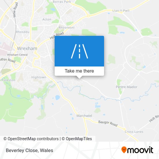 Beverley Close map