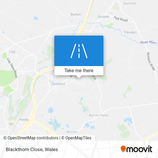 Blackthorn Close map