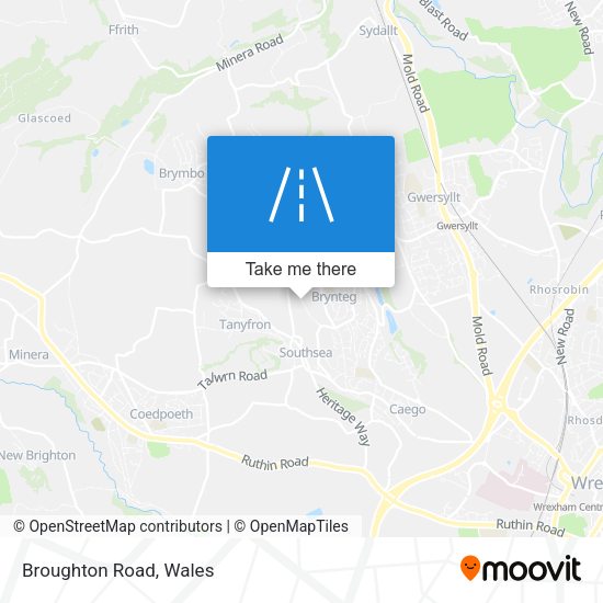 Broughton Road map