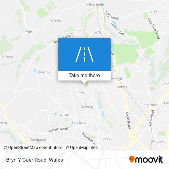 Bryn Y Gaer Road map