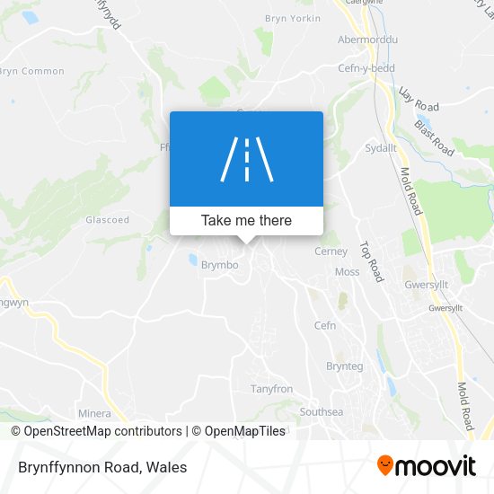 Brynffynnon Road map
