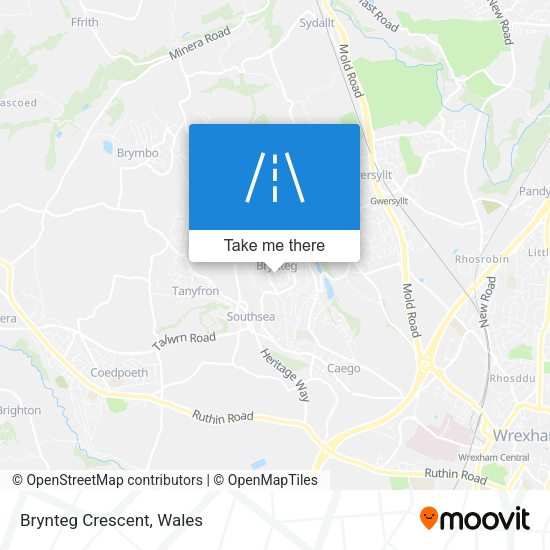 Brynteg Crescent map