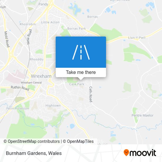 Burnham Gardens map