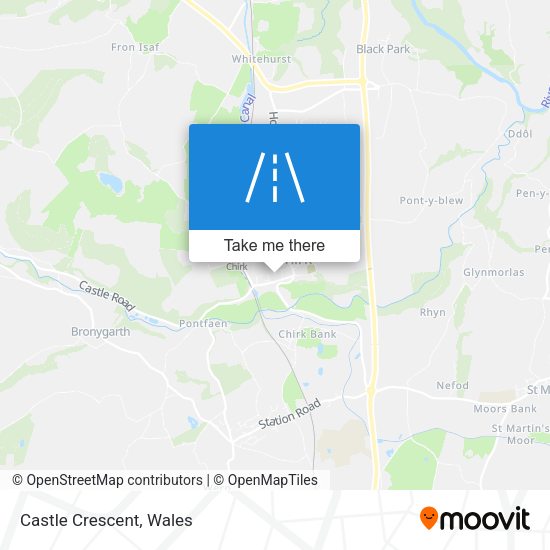 Castle Crescent map