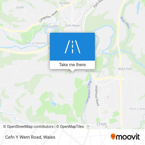 Cefn Y Wern Road map
