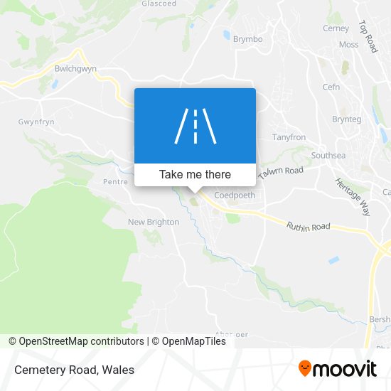Cemetery Road map