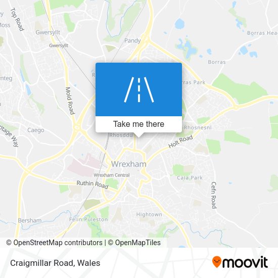 Craigmillar Road map