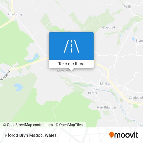 Ffordd Bryn Madoc map