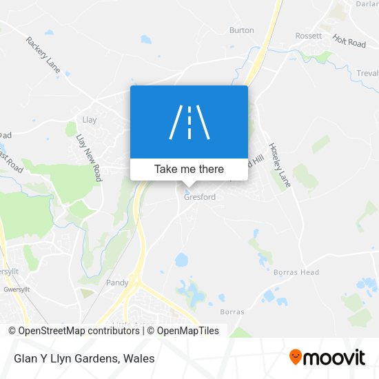 Glan Y Llyn Gardens map