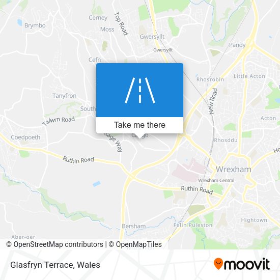 Glasfryn Terrace map