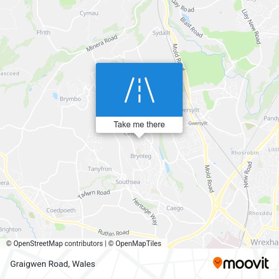 Graigwen Road map