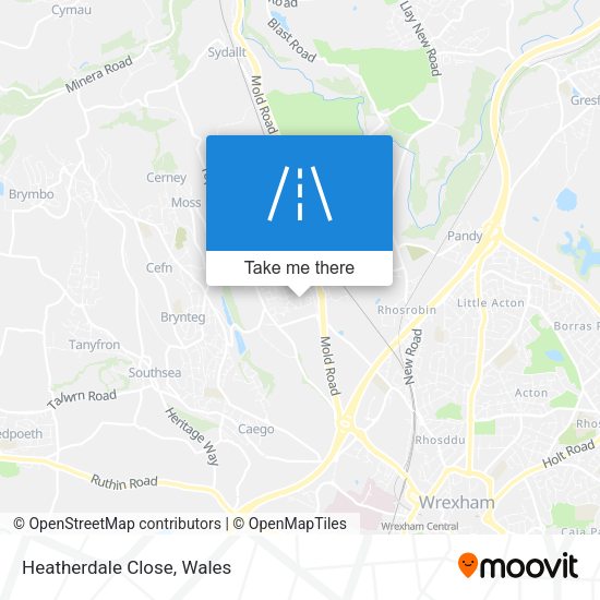 Heatherdale Close map