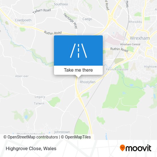 Highgrove Close map