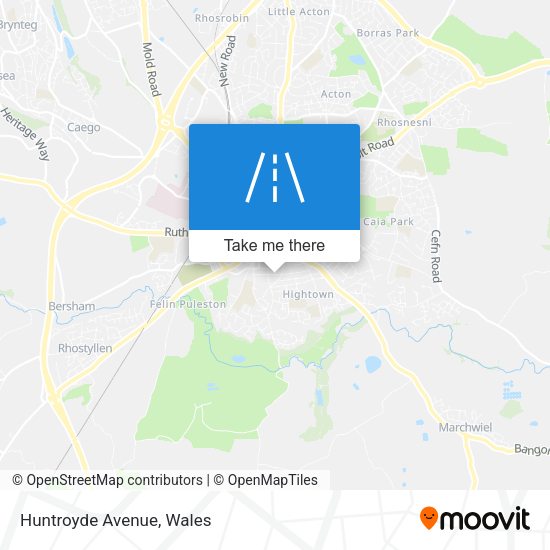 Huntroyde Avenue map