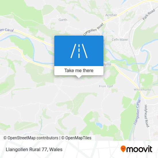 Llangollen Rural 77 map