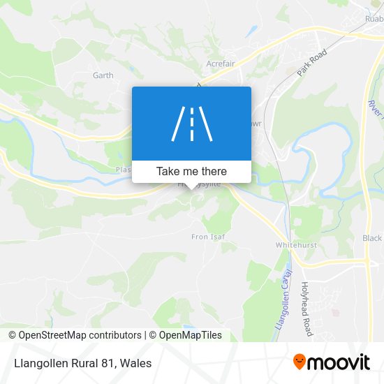 Llangollen Rural 81 map
