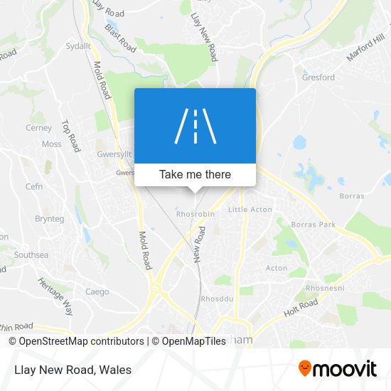 Llay New Road map