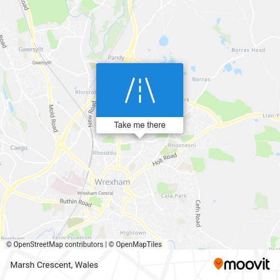Marsh Crescent map