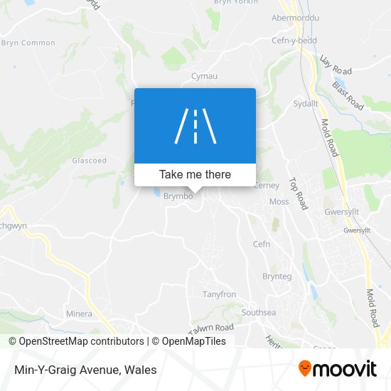 Min-Y-Graig Avenue map