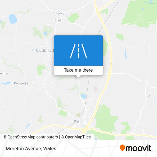 Moreton Avenue map