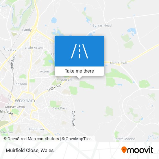 Muirfield Close map