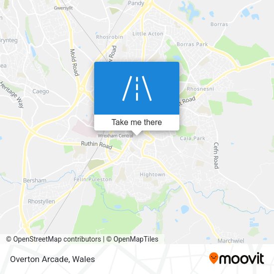 Overton Arcade map