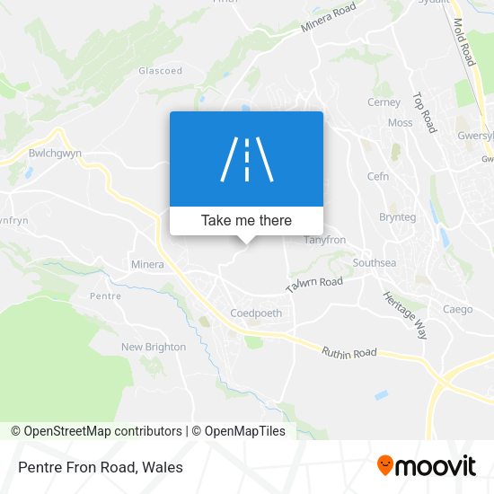 Pentre Fron Road map