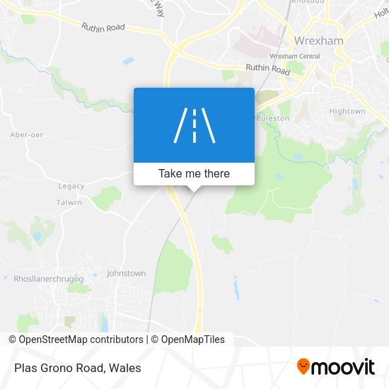 Plas Grono Road map