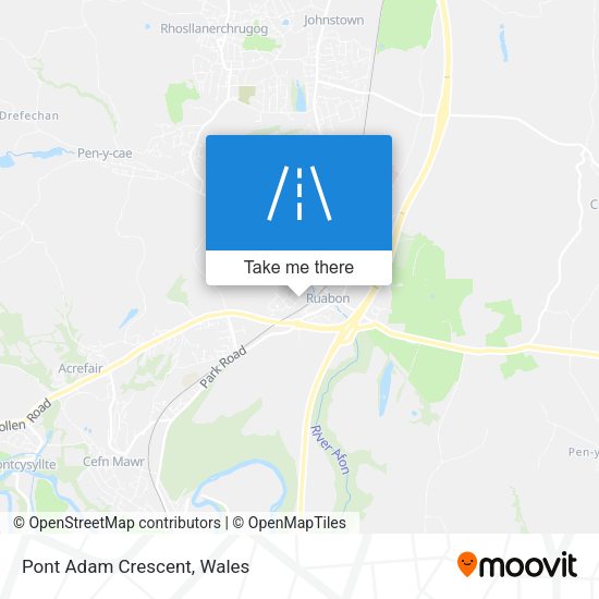 Pont Adam Crescent map