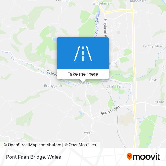 Pont Faen Bridge map