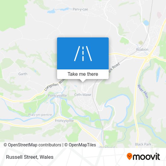 Russell Street map