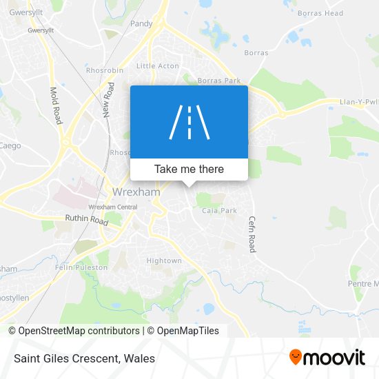 Saint Giles Crescent map