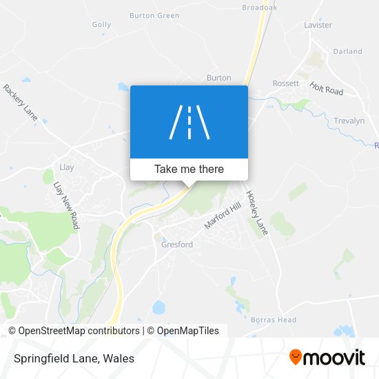 Springfield Lane map