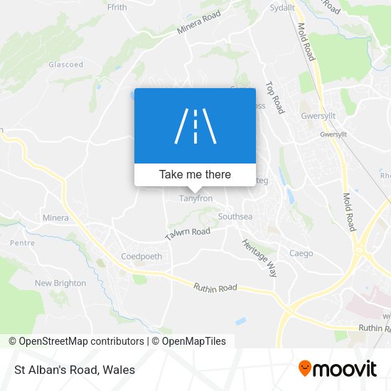 St Alban's Road map