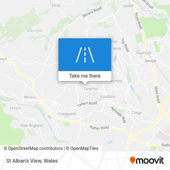 St Alban's View map