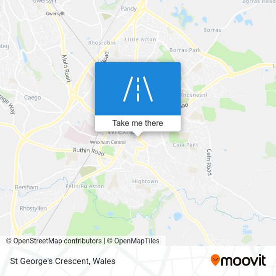 St George's Crescent map
