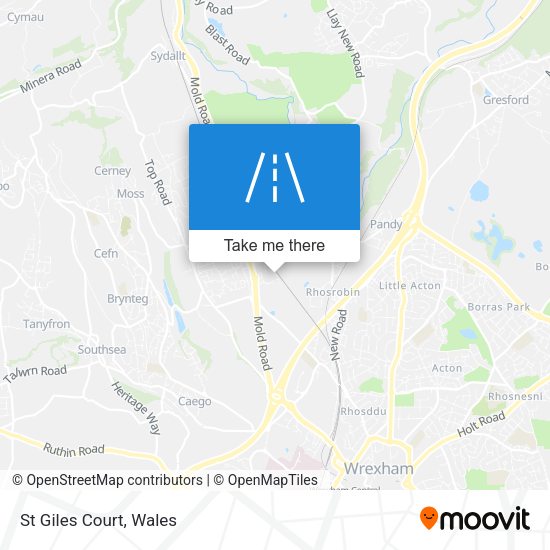 St Giles Court map