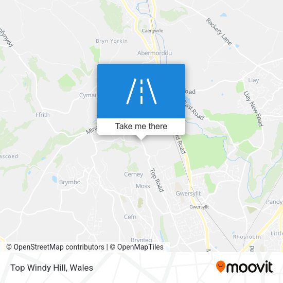 Top Windy Hill map
