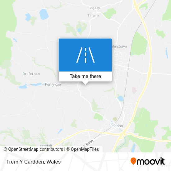 Trem Y Gardden map