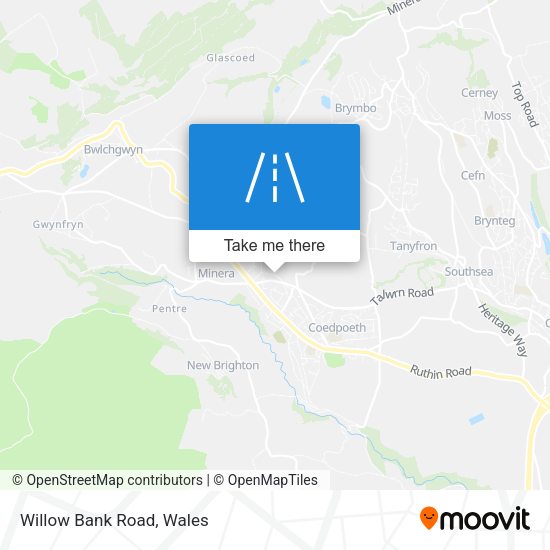 Willow Bank Road map