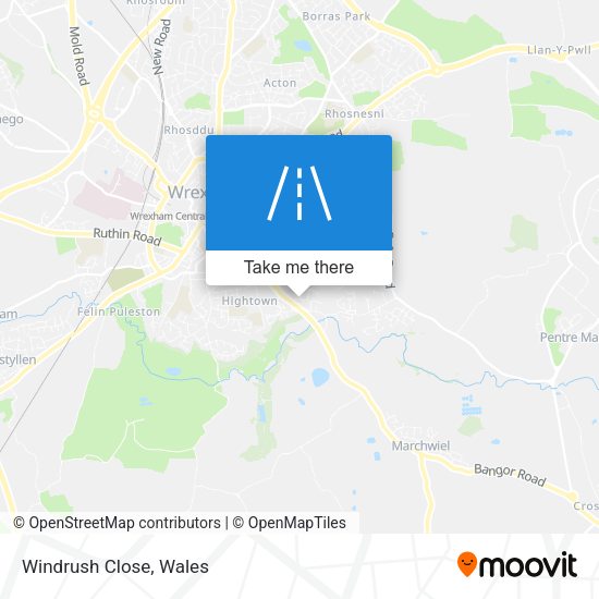 Windrush Close map