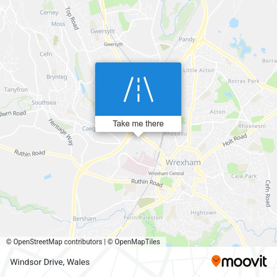 Windsor Drive map