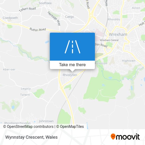 Wynnstay Crescent map
