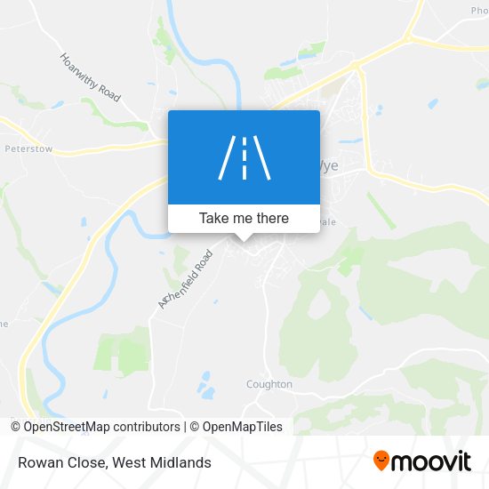 Rowan Close map