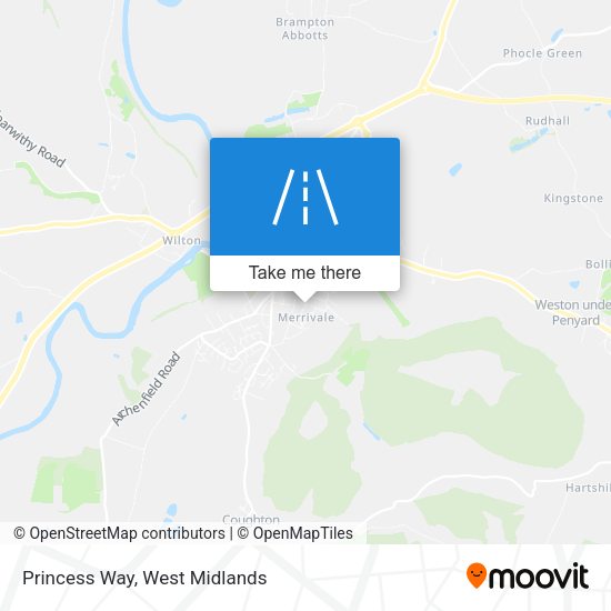 Princess Way map