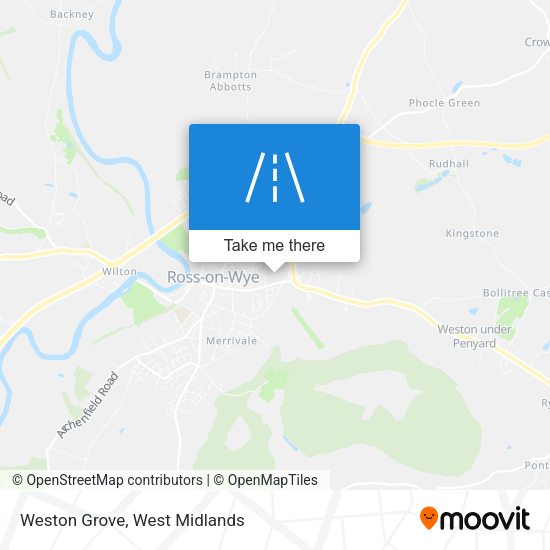 Weston Grove map