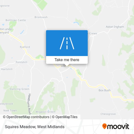 Squires Meadow map